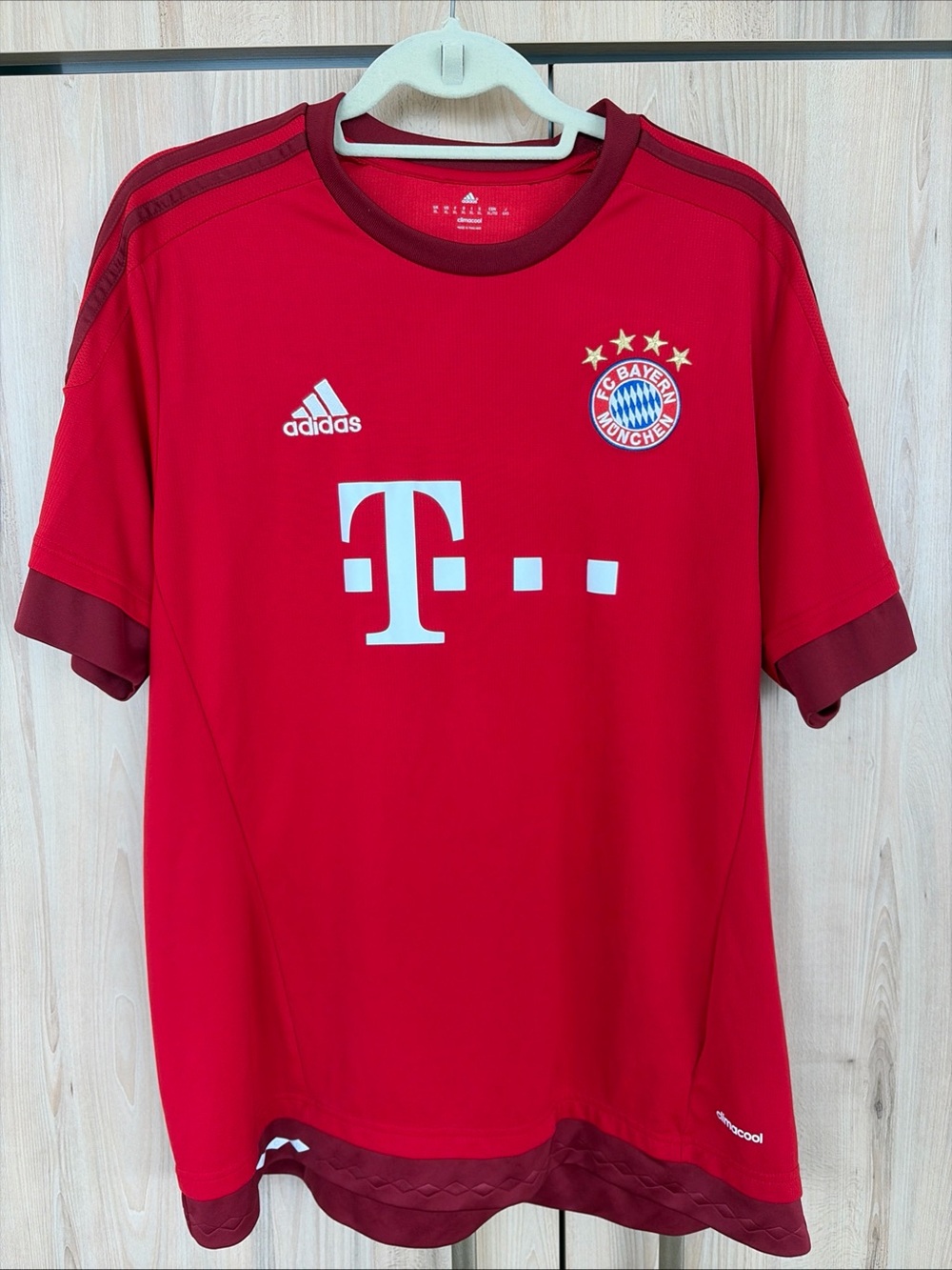 Bayern Munich 2015/16 Home Jersey Adidas XL Deutscher Meister Patch
